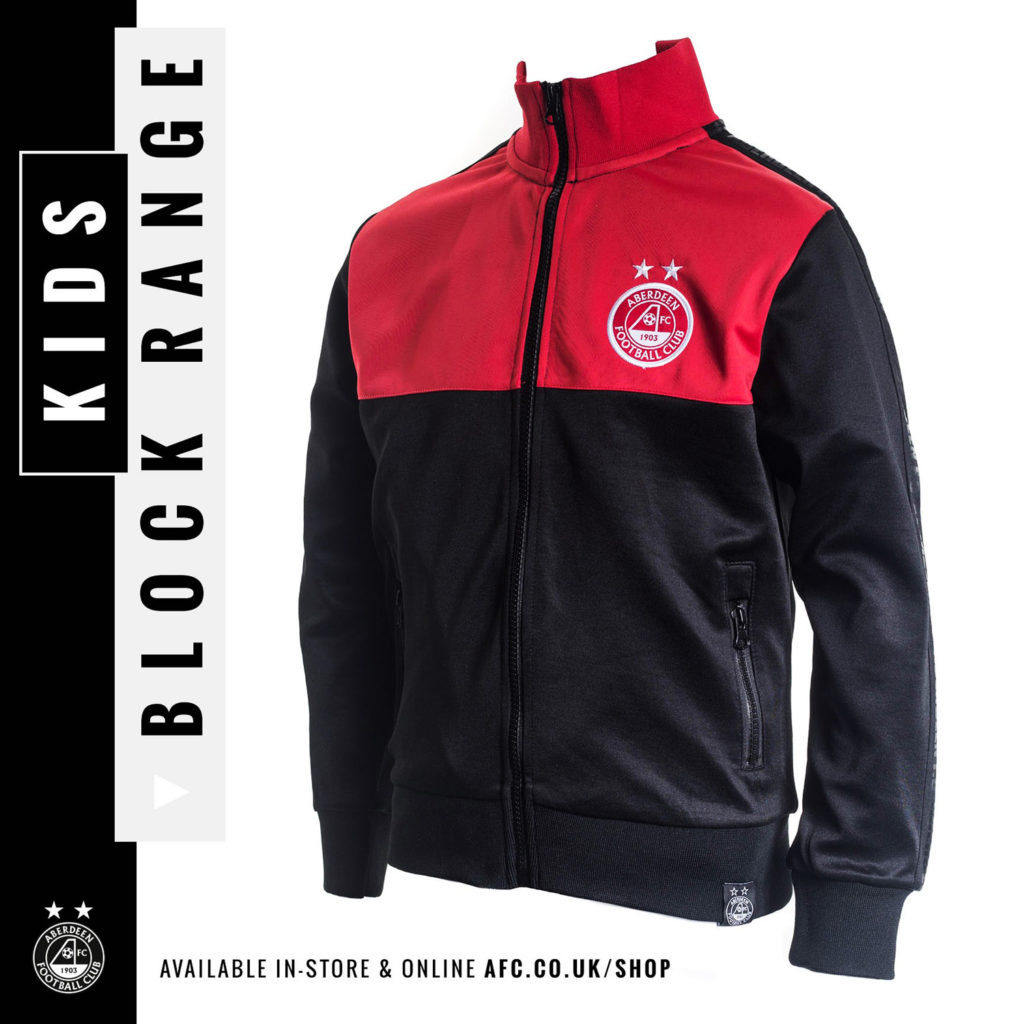 Commercial Photography Aberdeen - Picture of a retro Aberdeen FC jacket cut out and silhouetted for retail website use.